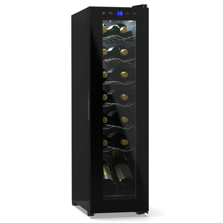 Klarstein Weinkühlschrank,1 Zone Getränkekühlschrank mit Glastür, Leiser Indoor/Outdoor Kühlschrank,