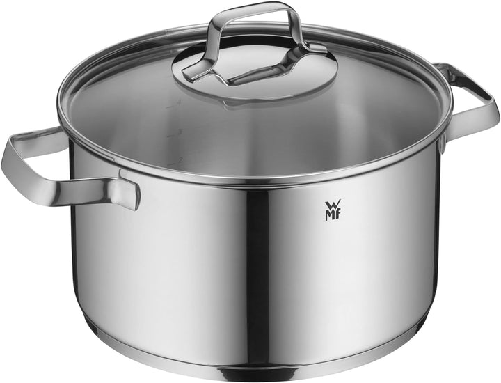 WMF Belmonte Kochtopf gross 24cm, Glasdeckel, Fleischtopf Induktion 5,7l, Cromargan Edelstahl polier
