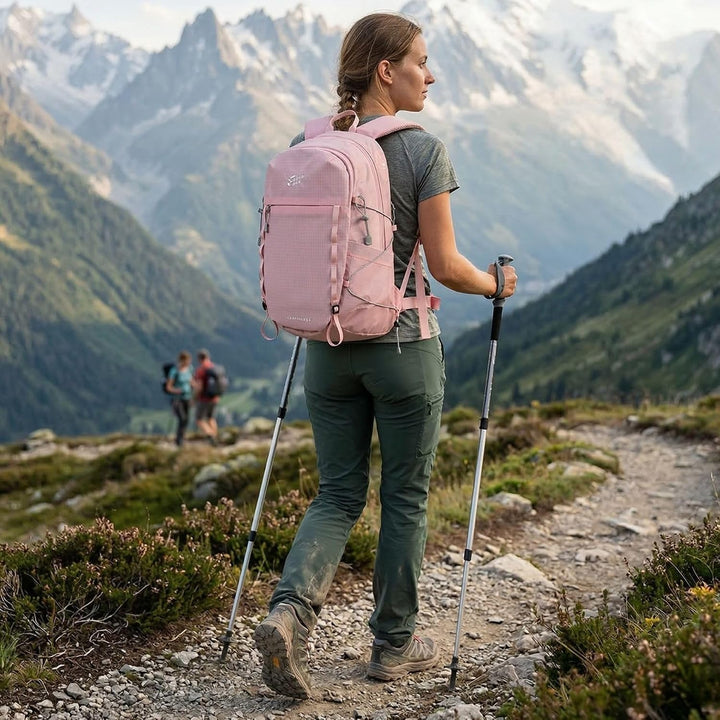 25L Wanderrucksack Damen Herren Reiserucksack Tagesrucksack Wasserdicht Leicht Backpack für Wandern