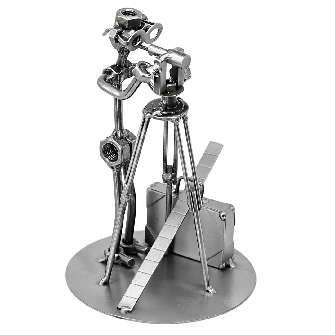 Schraubenmännchen Vermessungstechniker I Handarbeit I Geschenkidee I Metallfigur I Metallmännchen I