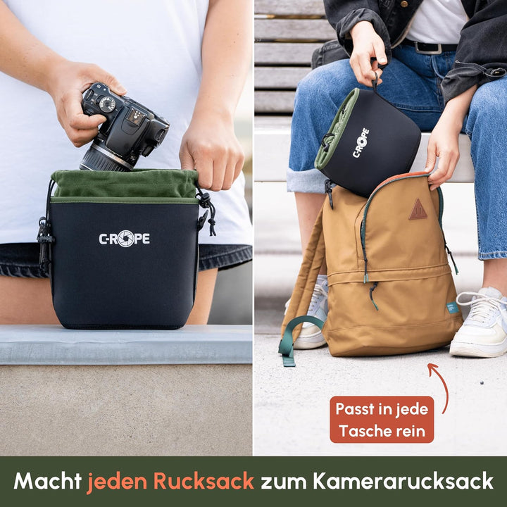 C-Rope Kamerabeutel aus Neopren, Neopren-Beutel mit Fleece-Fütterung, wasserabweisend, Kamerazubehör