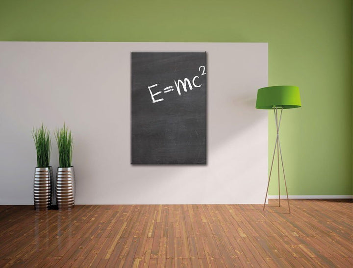 Albert Einstein, Format: 100x70 auf Leinwand, XXL riesige Bilder fertig gerahmt mit Keilrahmen, Kuns