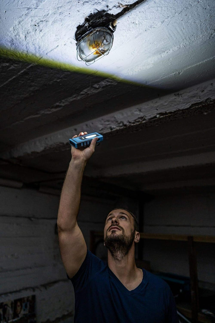 HAZET LED Pocket-Light 1979N-82 | 180° verstellbare, kompakte Werkstatt-Lampe mit hoher Leuchtleistu