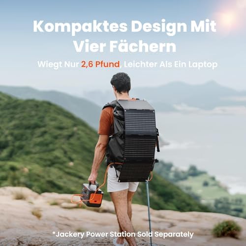 Jackery Explorer 100 Plus Tragbare Powerstation mit 100W Solarpanel, 99Wh LiFePO4-Akku Schnellladung