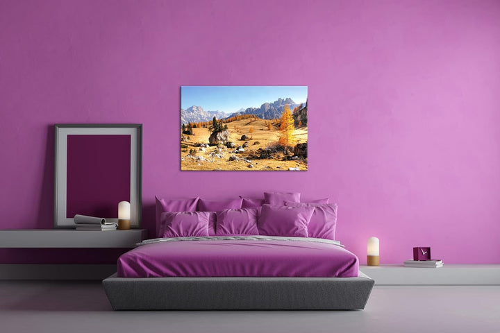 deyoli einzigartige Berglandschaft Italiens Format: 80x60 als Leinwandbild, Motiv fertig gerahmt auf