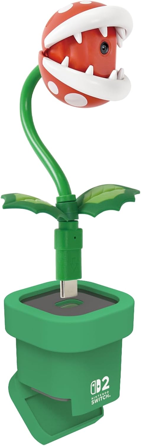 HORI Super Mario Piranha Plant Camera Stand for Nintendo Switch 2, Official Licensed Product