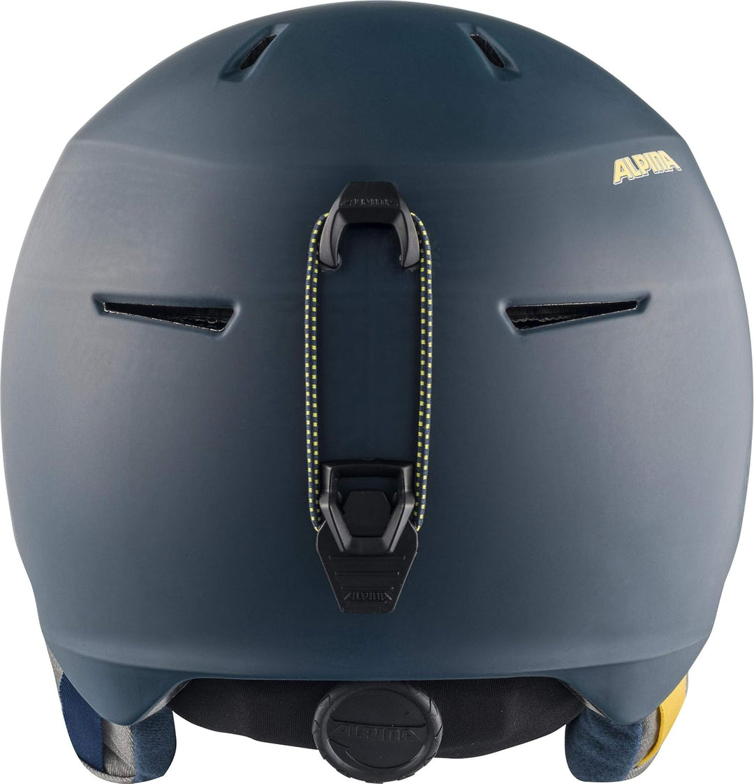 ALPINA MAROI JR - Sicherer, Bruchfester & Individuell Anpassbarer Skihelm Für Kinder charcoal-neon m