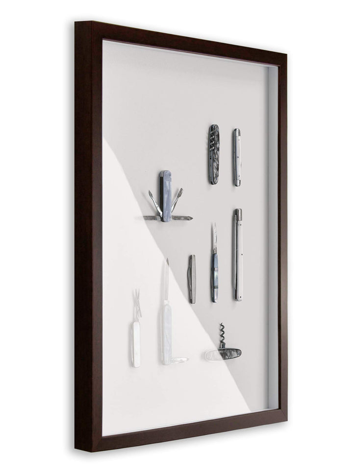 BIRAPA Objektrahmen Talon SPACE 60x60 cm Massivholz-Braun 3D Bilderrahmen zum Befüllen, 60x60 cm Mas
