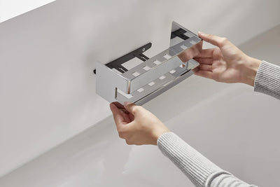 Emco SYSTEM2 Schwammkorb zum Anbohren, Korb separat abnehmbar, hochwertige Duschablage aus Metall, D