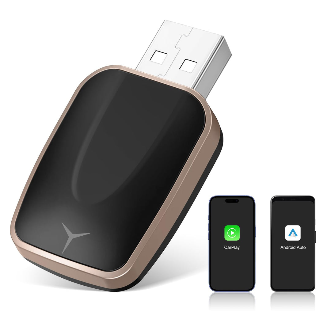 Kabelloser CarPlay und Android Auto Adapter für Autos mit Wired CarPlay, USB C/A Plug and Play CarPl