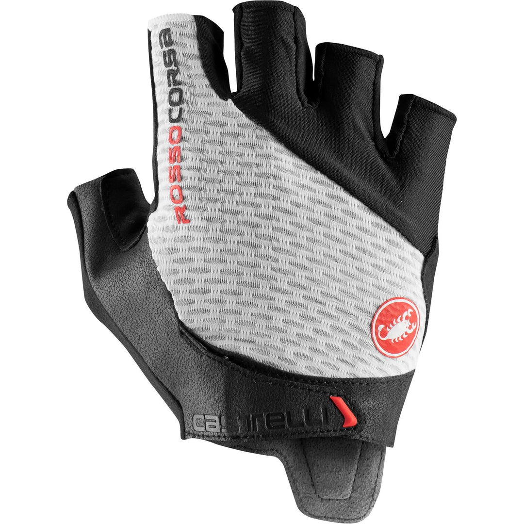 CASTELLI Men's Rosso Corsa PRO V Glove XS Weiss, XS Weiß