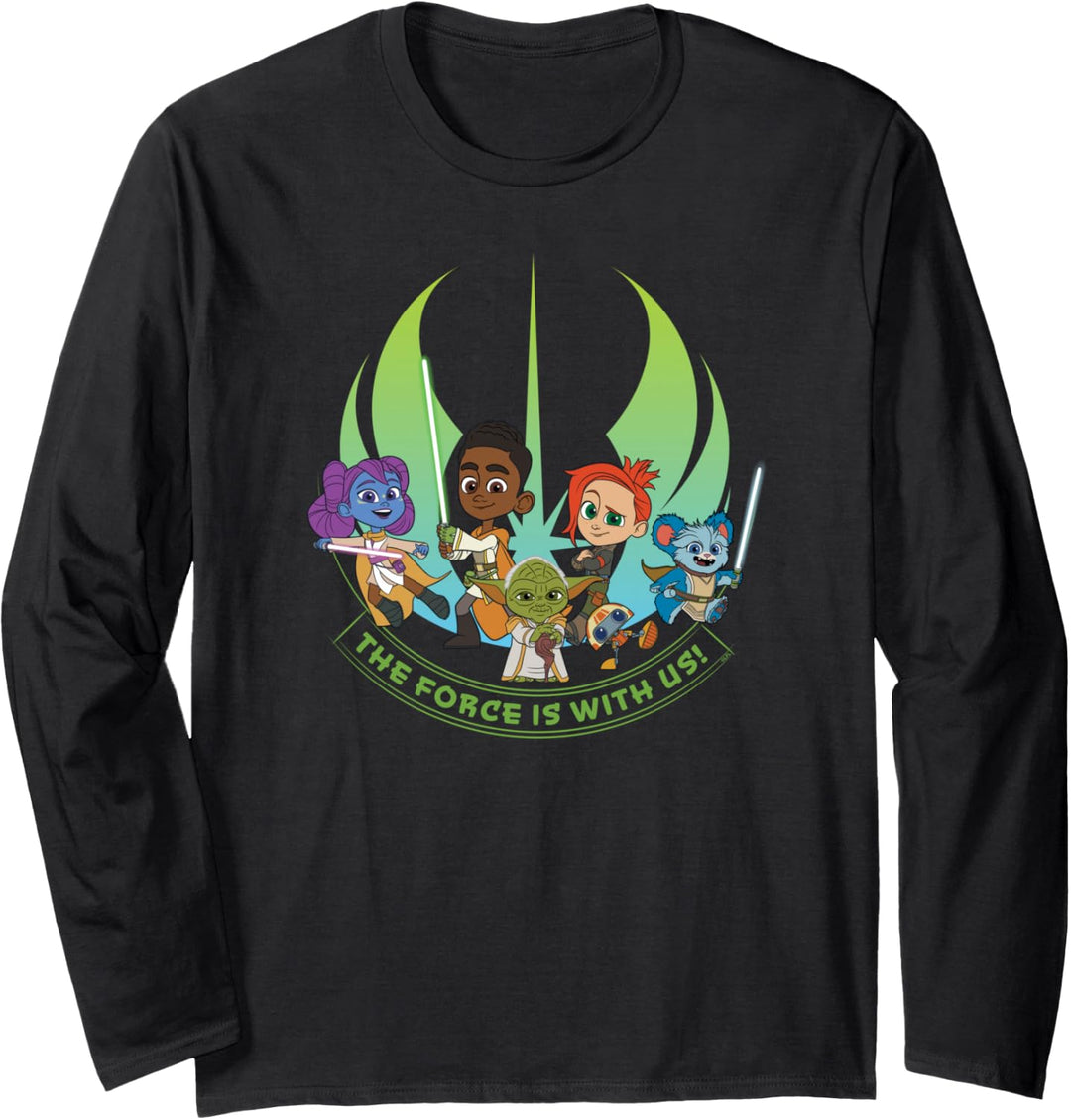 Star Wars Young Jedi Adventures Group The Force Is With Us! Langarmshirt