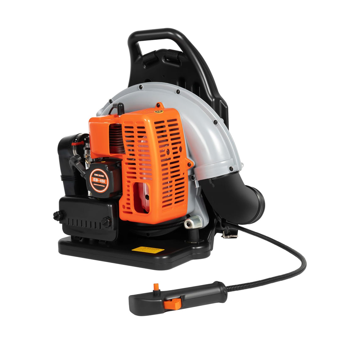 Laubbläser Benzin, 63CC Benzin Laubbläser 6800 RPM Laubsauger Benzin, Rasenkehrmaschine mit Verstell