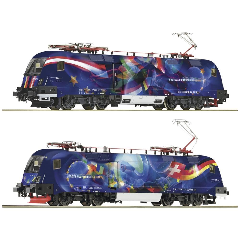 Roco 7500062 H0 E-Lok Rh 1116 Fussball vereint Europa der ÖBB
