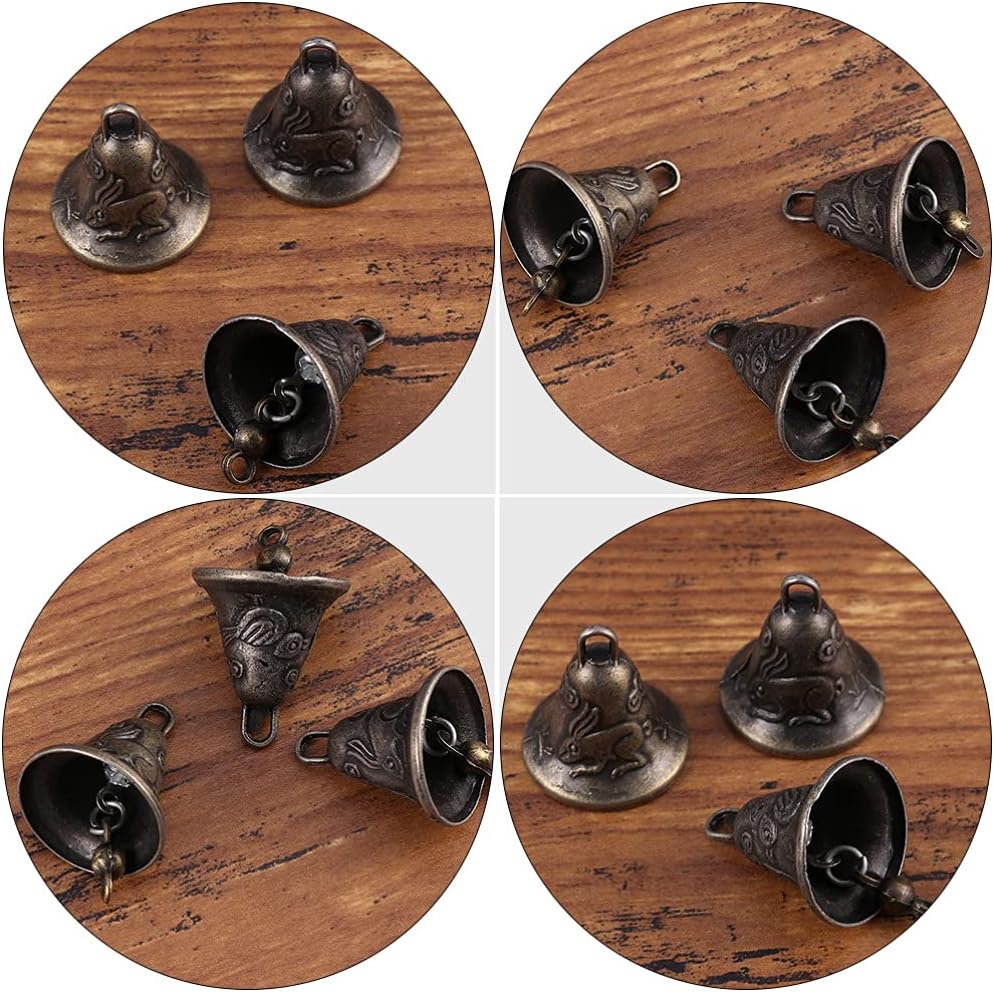 YARNOW Glöckchen Metall Vintage Antike Wind Glocken Anhänger Basteln Handwerk Glocken Feng Shui Glüc