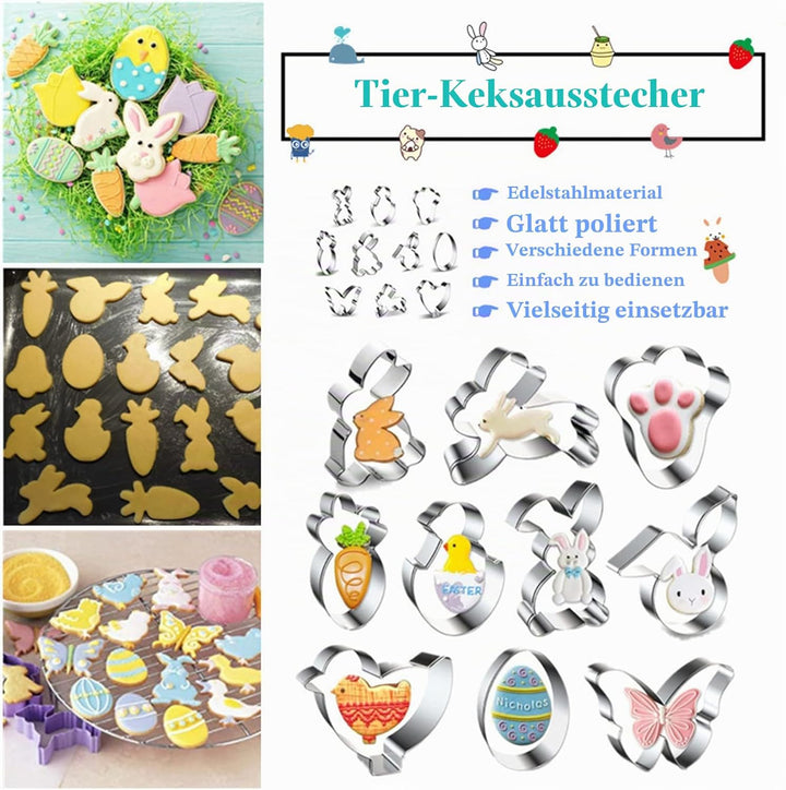 Torten Zubehör, Backzubehör, Tortenplatte Drehbar, Backset, Tortendrehteller, Spritztüllen Set, Tort