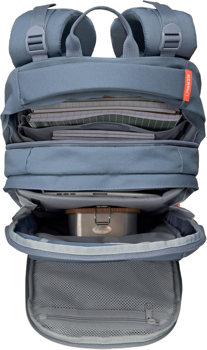 BOLD Lässig Ergonomischer Schulrucksack 30L Blue Blau, Blau