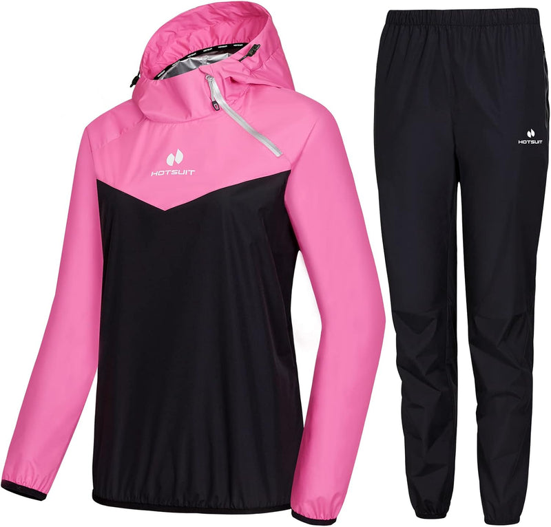 HOTSUIT Saunakostüm für Damen, Hose, Schlankheitsjacke, Fitnessstudio, Sweatshirt, Schweisskleidung,