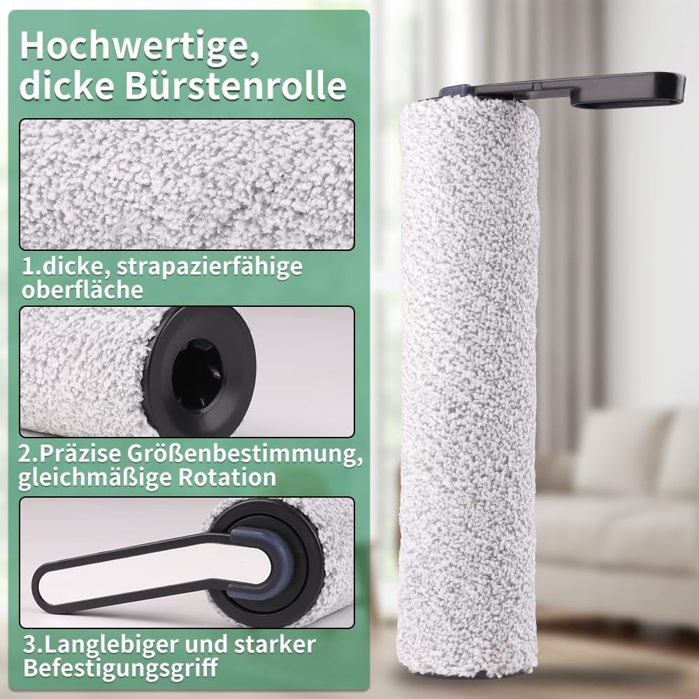 4 Zubehörset für Tineco Floor One S5 / S5 Pro / S5 Pro 2 / S5 Extreme Nass-Trocken Bürstenwalze Ersa
