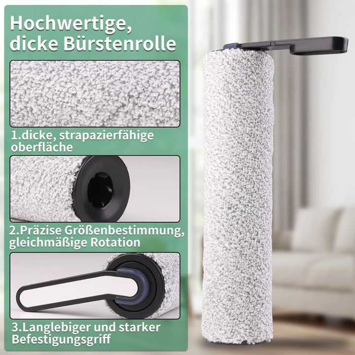 4 Zubehörset für Tineco Floor One S5 / S5 Pro / S5 Pro 2 / S5 Extreme Nass-Trocken Bürstenwalze Ersa