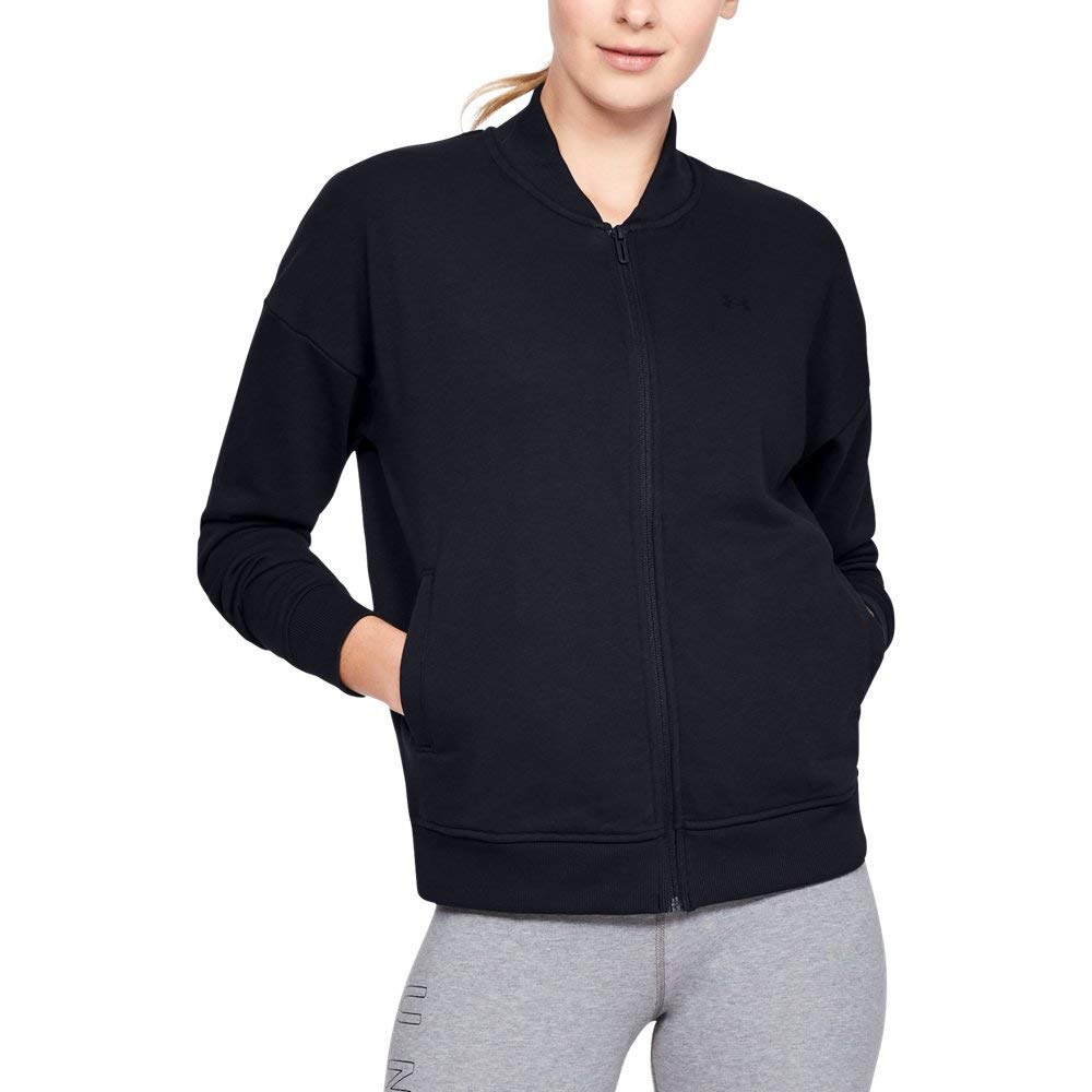 Under Armour UA Terry Bomber Schwarz S, Schwarz S