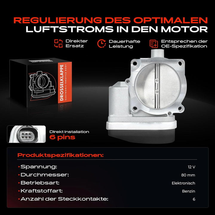 Drosselklappe für 300 C LE, LX Challenger Charger Grand Cherokee III WH, WK 3.7L 5.7L 6.1L 2005-Heut