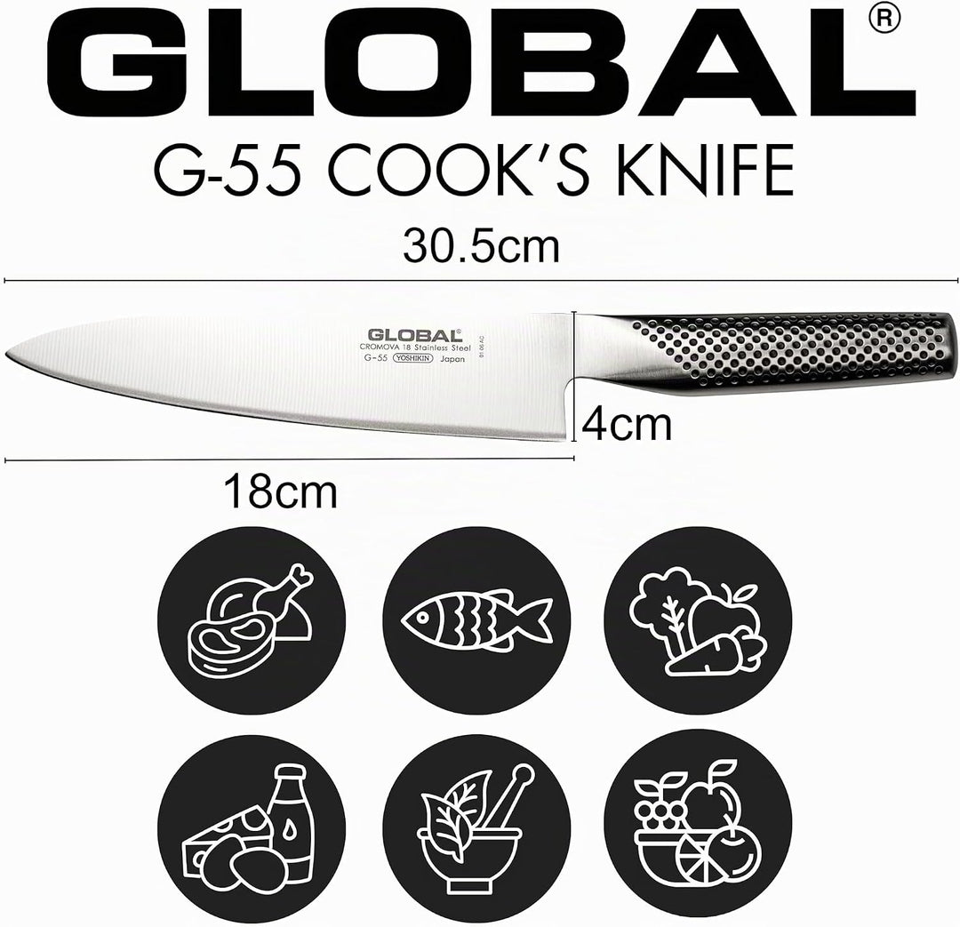Global G-55 Messer, Stahl