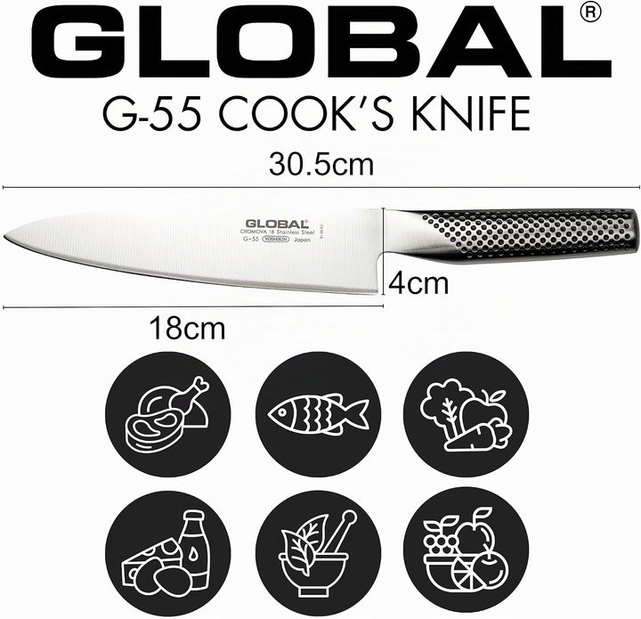 Global G-55 Messer, Stahl