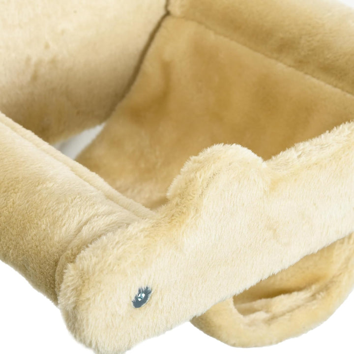 PawHut Kletterwand Katzen, 4-teilig Katzenkletterwand Set, Katzen Wandelemente mit Kaztentreppe, Hän