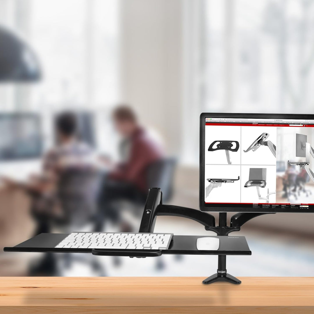 Duronic DM0K1 Tastaturhalterung | Keyboardauflage zum Anhängen | Kompatibel Monitorhalterungen und M