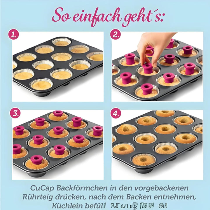 Cake Corer, wiederverwendbarer Silikon Kuchenausstecher, einfach zu bedienendes Werkzeug zum Bohren