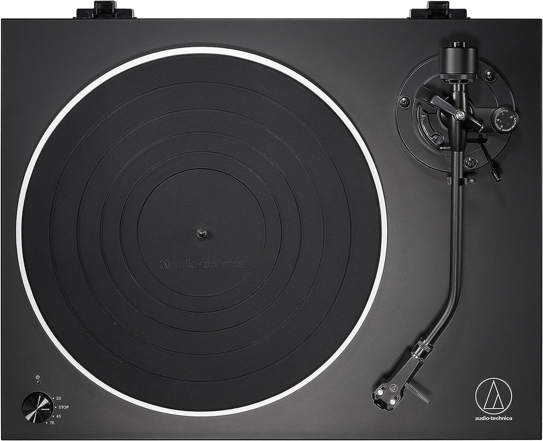 Audio-Technica LP5x Manueller Plattenspieler mit Direktantrieb Schwarz Single, Single