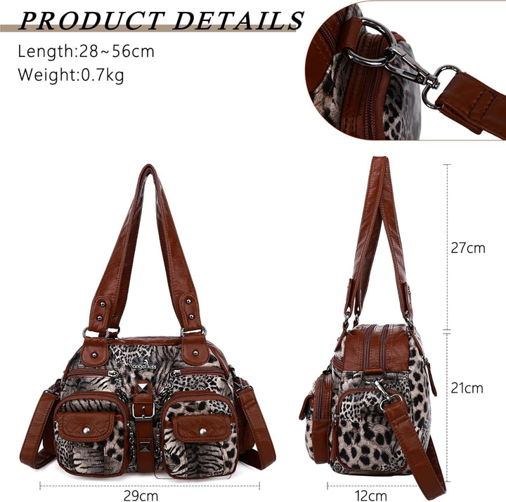 Angel Kiss Handtaschen, Umhängetaschen, Damen, Leder, grosse Kapazität, Umhängetasche, Damen, PU-Led