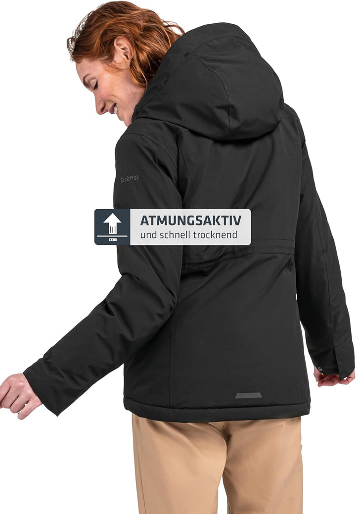 Schöffel Damen Ins. Jacket Antwerpen L, wasserdichte und atmungsaktive Winterjacke, urbane Outdoorja