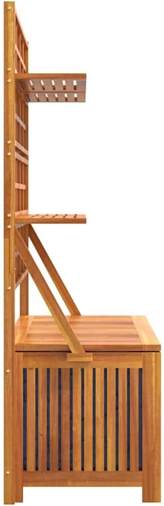 vidaXL Truhe mit Rankgitter Aufbewahrungsbox Auflagenbox Gartenbox Blumenregal Rankhilfe Gartentruhe