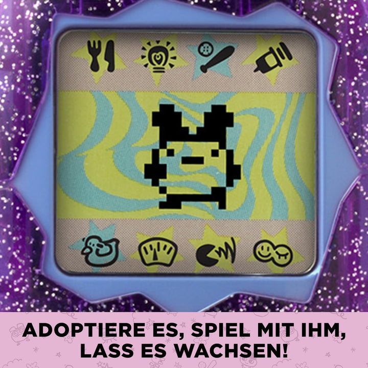 Bandai - Original Tamagotchi Color Collection Purple - Elektronisches virtuelles Haustier mit Farbdi