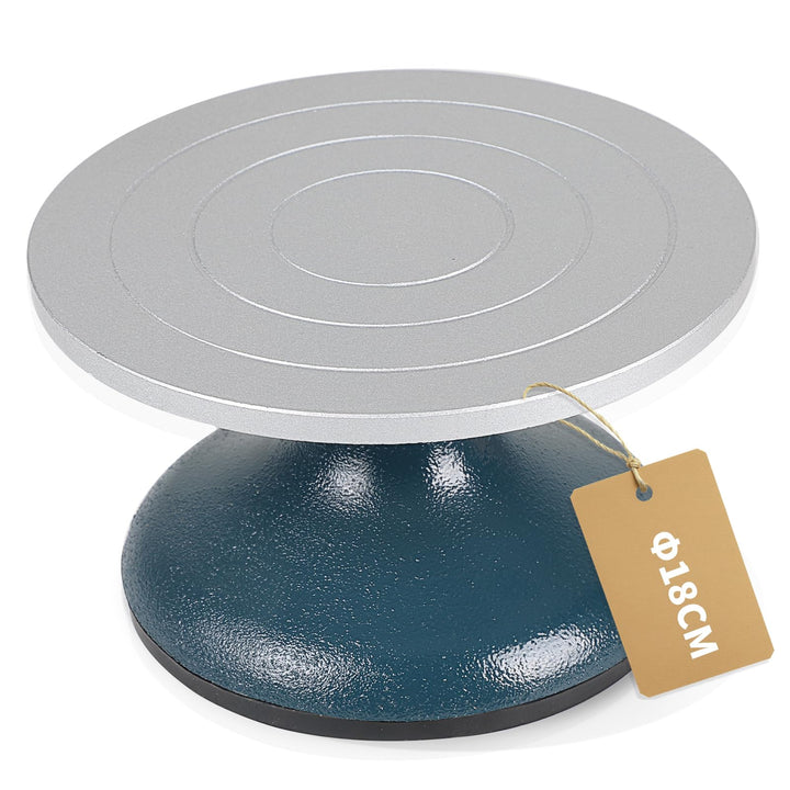 DBREAKS ⌀18cm Töpferscheibe Töpfern Manuell, Töpfer Drehscheibe mit Metallplatte aus Stahl, Töpfersc