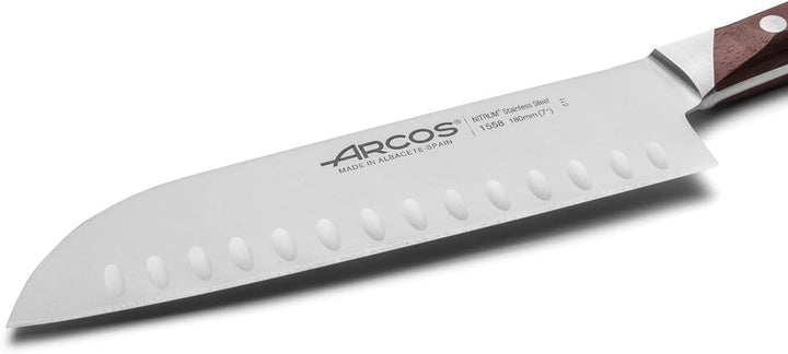 Arcos Serie Natura - Santoku Messer Messer Asiatischer Art- Klinge aus Nitrum geschmiedetem Edelstah