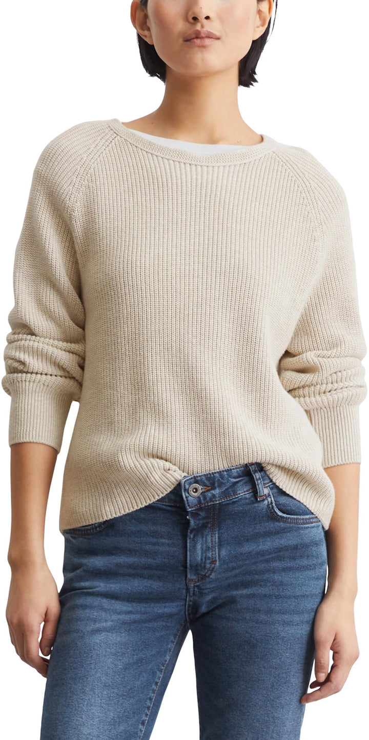 Marc O'Polo Damen Pullover Sweater M Weiss, M Weiss