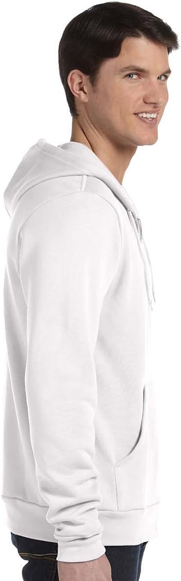 Bella+Canvas: Unisex Poly-Cotton Full Zip Hoodie 3739 S True Royal, S True Royal