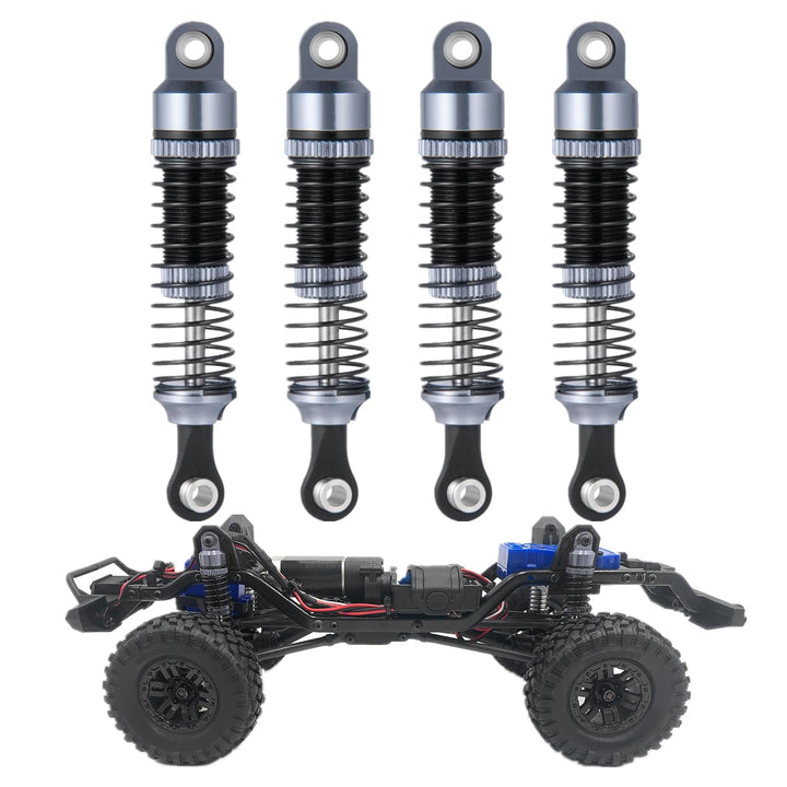 Runup Aluminium RC Stossdämpfer Dämpfer für Tra-xxas 1/18 TRX4M RC Crawler | 4 Stück Metalldämpfer F