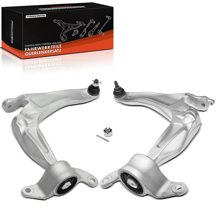 Frankberg 2x Querlenker Vorderachse Unten Kompatibel mit Civic VIII Hatchback FN FK 1.3L-2.2L 2005-2