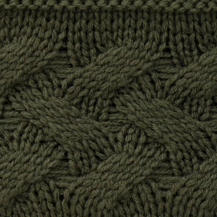 LIERYS Fauske Stirnband Damen mit Schurwolle 55-60 cm - Made in Germany - 10,5 cm breit - Innenfutte