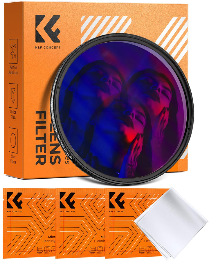 K&F CONCEPT 77mm Kaleidoskop Prisma Filter Optisches Glas Prisma Spezialeffekt Kamera Objektiv Filte