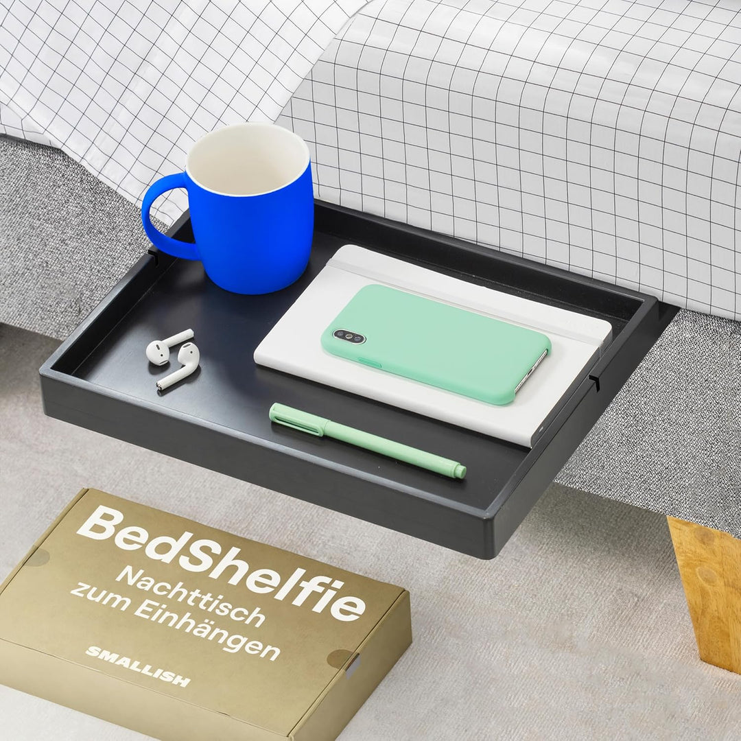 BedShelfie Nachttisch Zum Einhängen Bettablage für Etagenbett und Boxspringbett, Bettablage für WG-Z