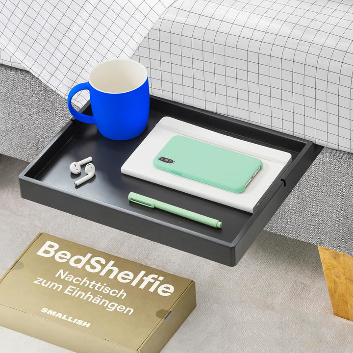 BedShelfie Nachttisch Zum Einhängen Bettablage für Etagenbett und Boxspringbett, Bettablage für WG-Z