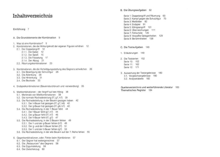 Lehr-, Übungs- und Testbuch der Schachkombinationen: 16. aktualisierte Neuausgabe, Taschenbuch