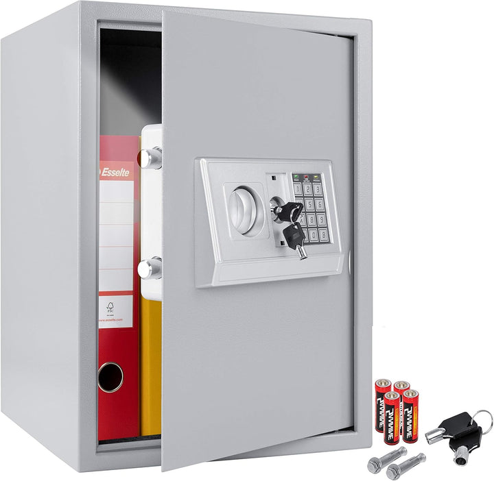 KESSER® Elektr. Tresor | 50x35x34,5 XXL | Türstärke 4mm | Elektronischer Safe | Doppelbolzenverriege