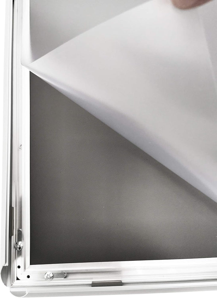 DisplayLager, Dänische Qualität - 10'er Sparpack Silber DIN A4 Klapprahmen mit 25mm Aluminium Profil