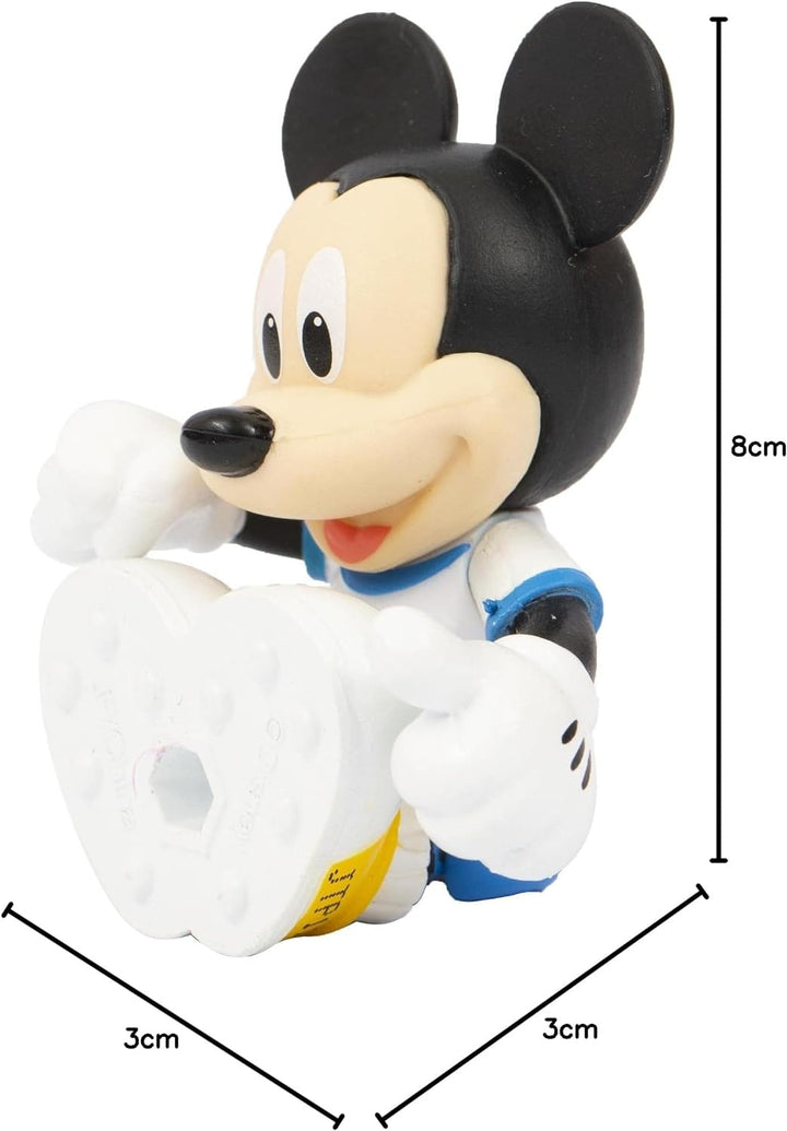 Mickey, 2 bewegliche Figuren, 7,5 cm, mit Zubehör, Fussballspielzeug, für Kinder ab 3 Jahren, McC042